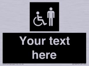 Custom information: black panel disabled and male